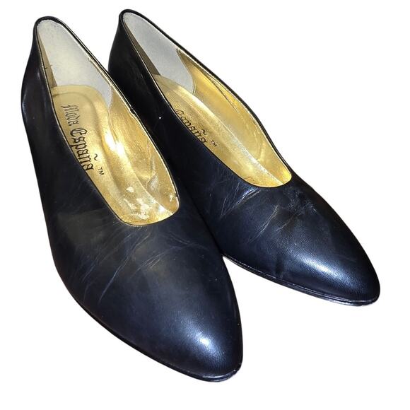 Moda Spana Talia Napa Pump Shoes‎ Women's US Size 9M Vintage 90's EUC - Picture 1 of 6